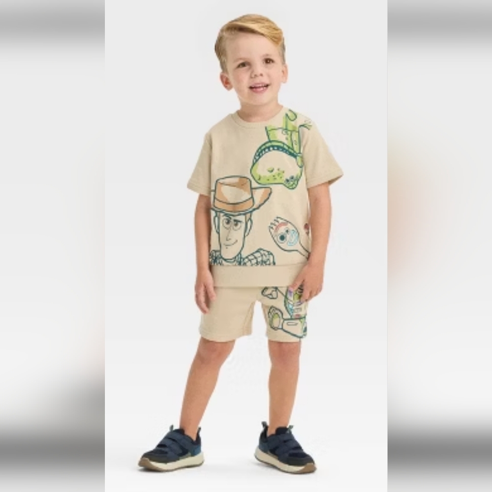 Toy Story Buzz‎ Lightyear Woody Graphic Short Set 18mos